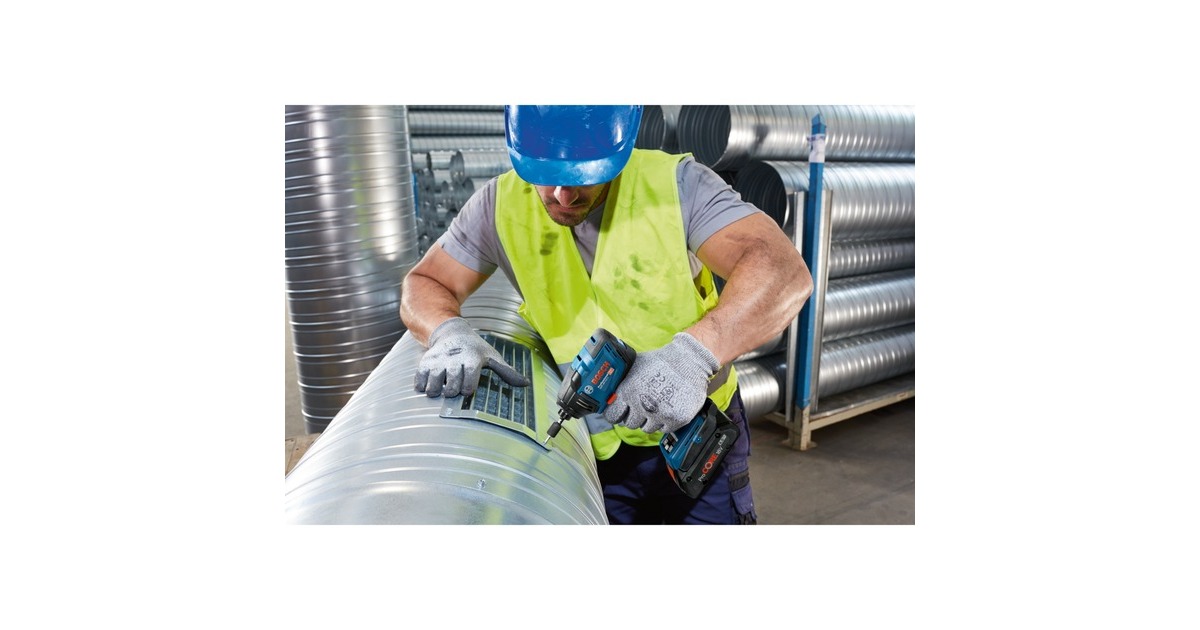 Bosch Akku-Schlagschrauber GDR 18V-210 C Professional solo, 18Volt(blau/schwarz, Bluetooth Modul, ohne Akku und Ladegerät, in L-BOXX)