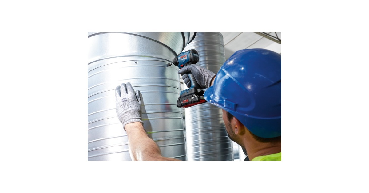 Bosch Akku-Schlagschrauber GDR 18V-210 C Professional solo, 18Volt(blau/schwarz, Bluetooth Modul, ohne Akku und Ladegerät, in L-BOXX)