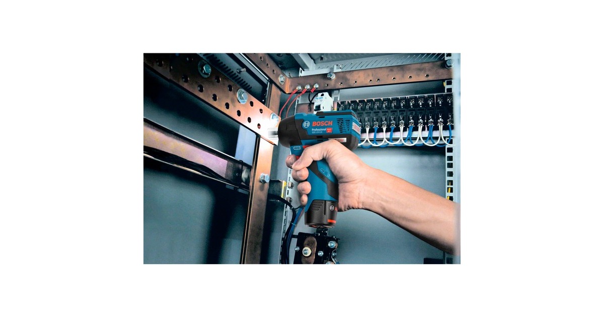 Bosch Akku-Schlagschrauber GDS 12V-115 Professional solo, 12Volt(blau/schwarz, ohne Akku und Ladegerät, in L-BOXX)
