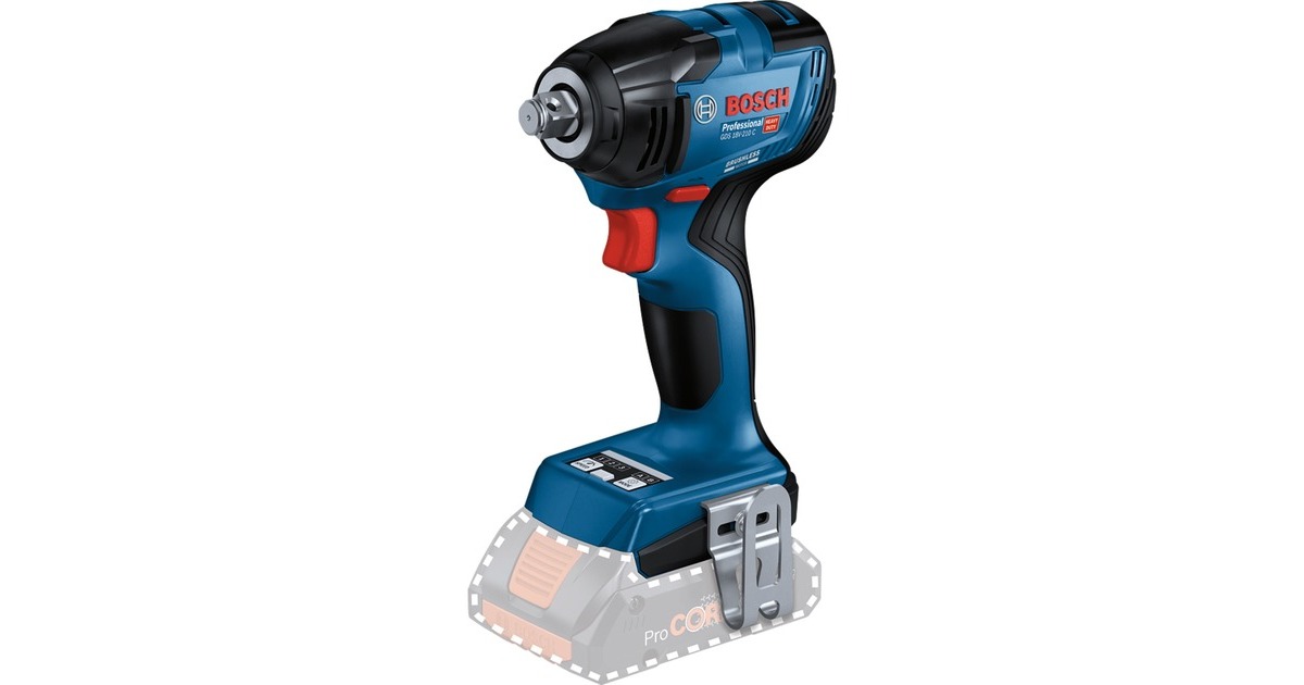 Bosch Akku-Schlagschrauber GDS 18V-210 C Professional solo, 18Volt(blau/schwarz, Bluetooth Modul, ohne Akku und Ladegerät, in L-BOXX)
