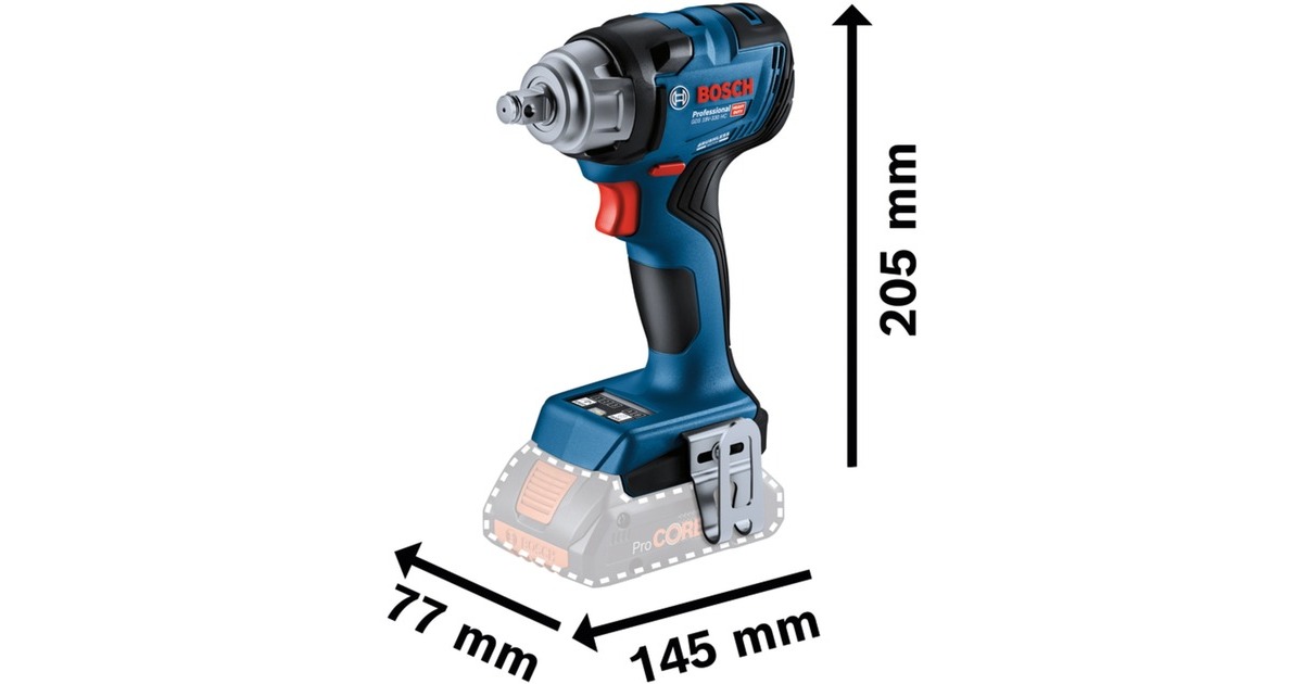 Bosch Akku-Schlagschrauber GDS 18V-330 HC Professional solo(blau/schwarz, ohne Akku und Ladegerät, in L-BOXX)