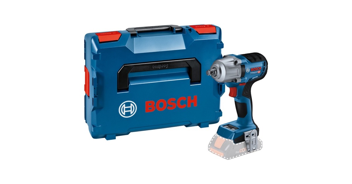 Bosch Akku-Schlagschrauber GDS 18V-450 HC Professional solo, 18Volt(blau/schwarz, Bluetooth Modul, ohne Akku und Ladegerät, in L-BOXX)