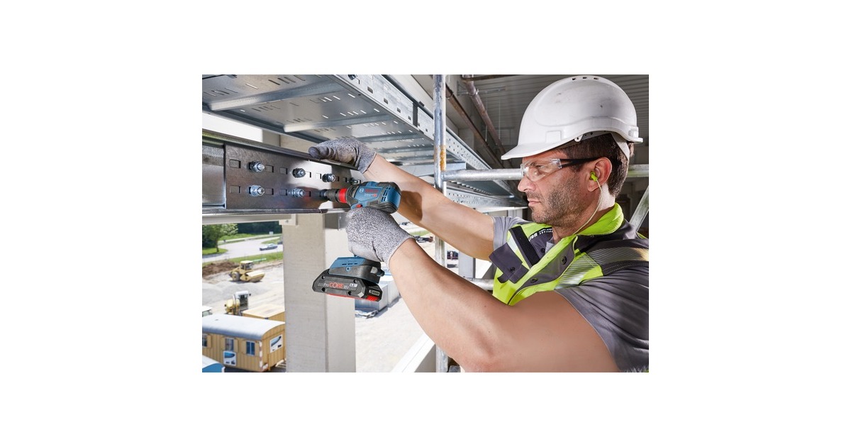 Bosch Akku-Schlagschrauber GDX 18V-200 Professional, 18Volt(blau/schwarz, 2x Li-Ion Akku ProCORE18V 4,0Ah, L-Case)