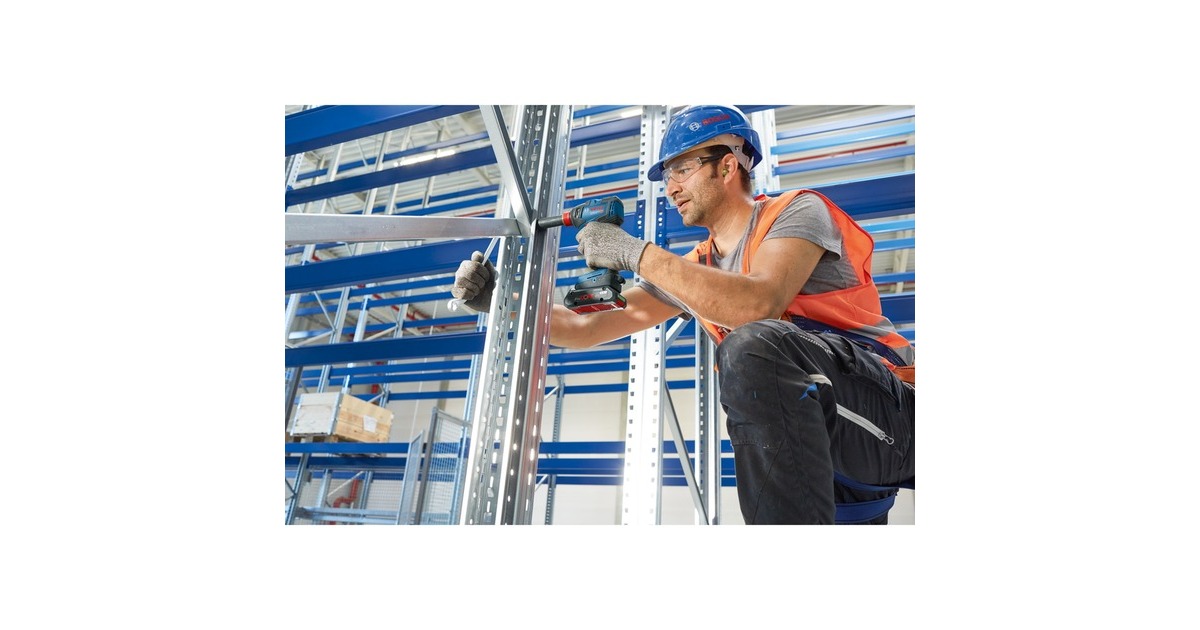 Bosch Akku-Schlagschrauber GDX 18V-200 Professional, 18Volt(blau/schwarz, 2x Li-Ion Akku ProCORE18V 4,0Ah, L-Case)