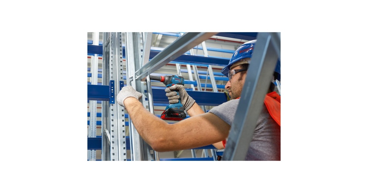 Bosch Akku-Schlagschrauber GDX 18V-200 Professional, 18Volt(blau/schwarz, 2x Li-Ion Akku ProCORE18V 4,0Ah, L-Case)