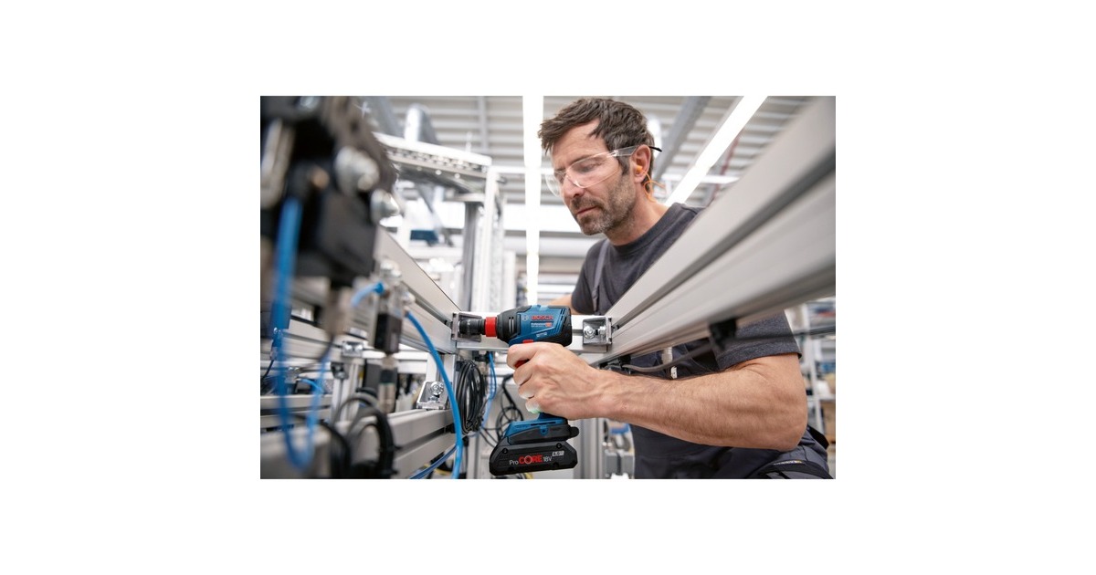 Bosch Akku-Schlagschrauber GDX 18V-210 C Professional solo, 18Volt(blau/schwarz, Bluetooth Modul, ohne Akku und Ladegerät, in L-BOXX)