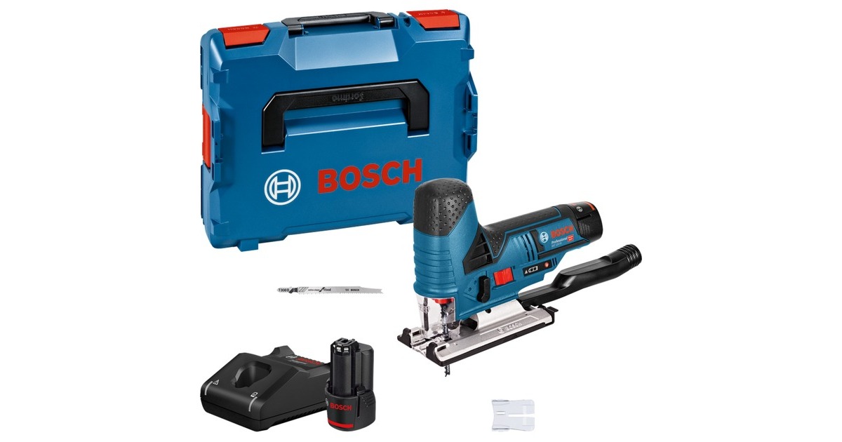 Bosch Akku-Stichsäge GST 12V-70 Professional, 12 Volt(blau/schwarz, 2x Li-Ionen Akku 3,0Ah, in L-BOXX) Bosch Akku-Stichsäge GST 12V-70 Professional, 12 Volt(blau/schwarz, 2x Li-Ionen Akku 3,0Ah, in L-BOXX)