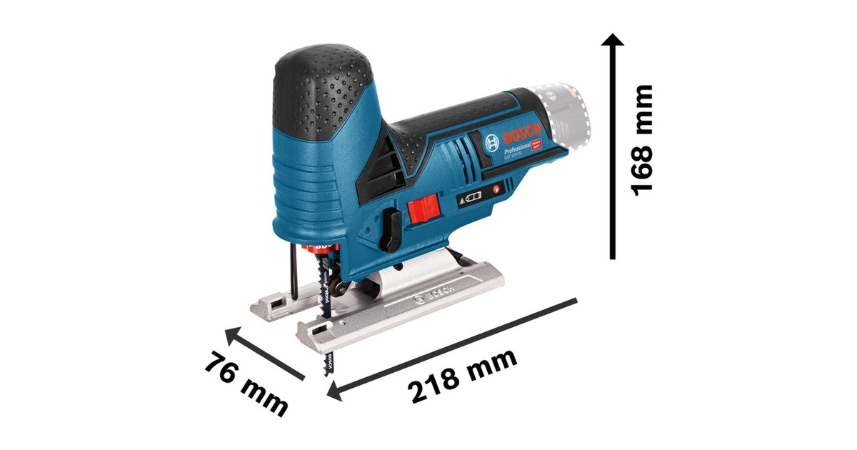 Bosch Akku-Stichsäge GST 12V-70 solo Professional, 12 Volt(blau, ohne Akku und Ladegerät, in L-BOXX)