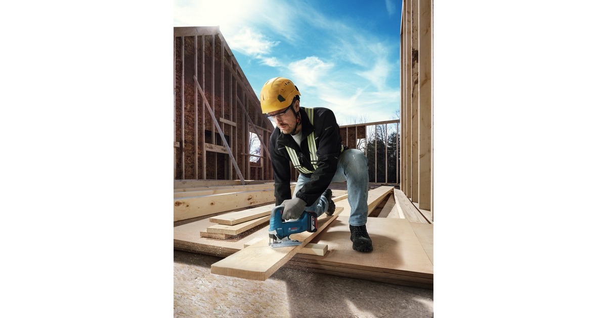 Bosch Akku-Stichsäge GST 18V-125 B Professional solo, 18Volt(blau/schwarz, ohne Akku und Ladegerät)