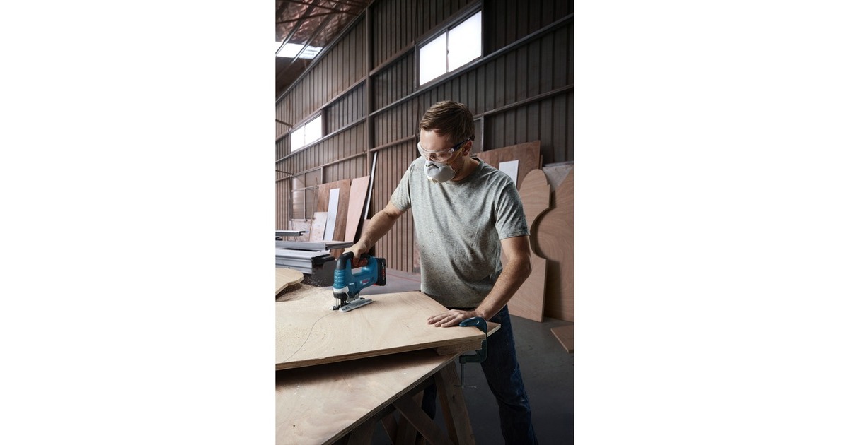 Bosch Akku-Stichsäge GST 18V-125 B Professional solo, 18Volt(blau/schwarz, ohne Akku und Ladegerät, in L-BOXX)