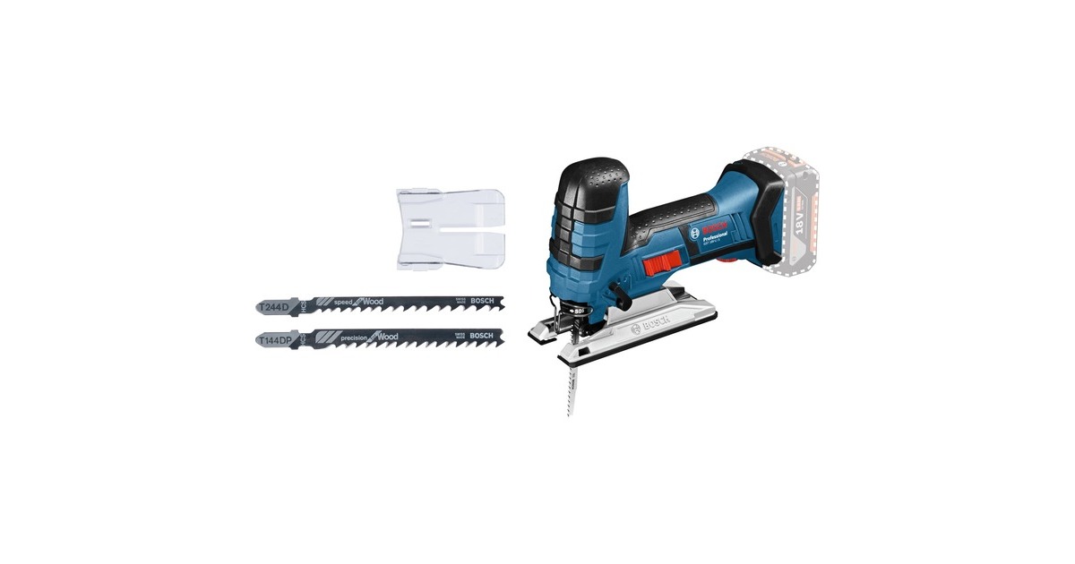 Bosch Akku-Stichsäge GST 18V-LI S Professional solo, 18 Volt(blau/schwarz, ohne Akku und Ladegerät)