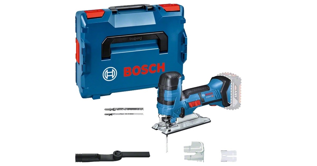 Bosch Akku-Stichsäge GST 18V-Li S Professional solo(blau, ohne Akku und Ladegerät, in L-BOXX 136)