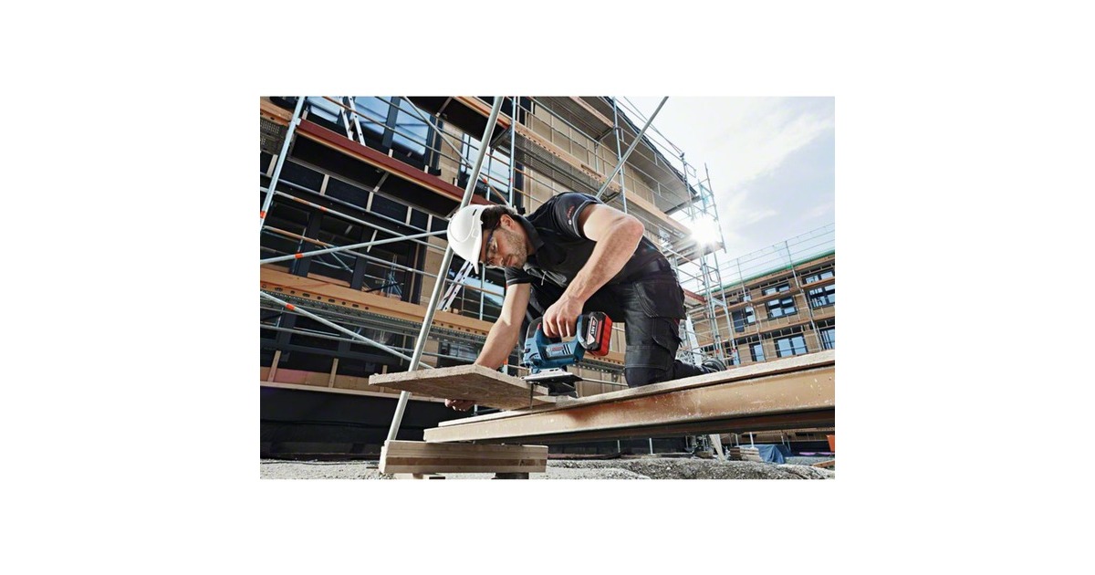 Bosch Akku-Stichsäge GST 18V-Li S Professional solo(blau, ohne Akku und Ladegerät, in L-BOXX 136)