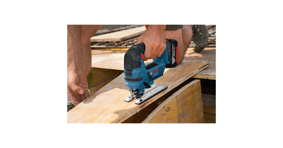 Bosch Akku-Stichsäge GST 18 V-Li B Professional(blau, ohne Akku und Ladegerät, L-BOXX)