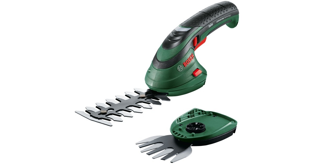 Bosch Akku-Strauch & Grasscheren-Set Isio(grün/schwarz, Li-Ionen Akku 1,5Ah 3,6Volt)