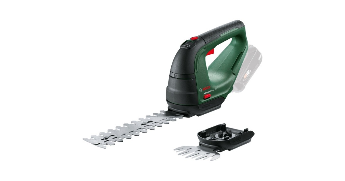 Bosch Akku-Strauch und Grasschere Advancedshear 18-10 Solo(grün/schwarz, ohne Akku und Ladegerät, POWER FOR ALL ALLIANCE)
