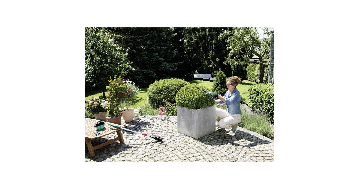 Bosch Akku-Strauch und Grasschere EasyShear Set, 3,6Volt, Strauchschere(grün/schwarz, Li-Ionen Akku 1,5Ah)