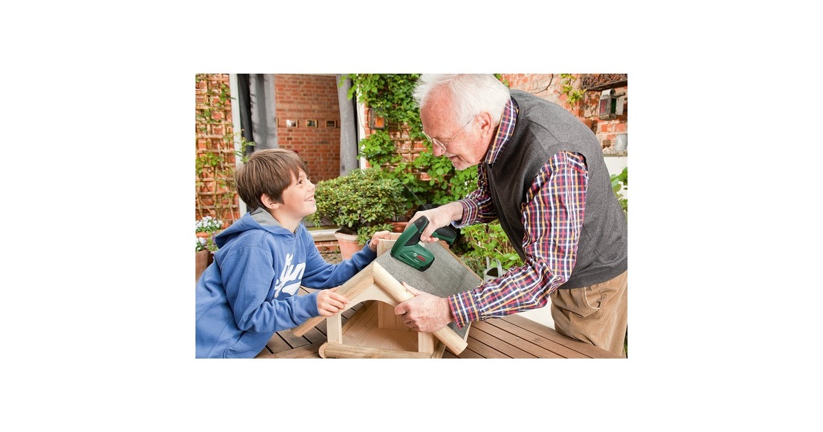 Bosch Akku-Tacker PTK 3,6 Li, Elektrotacker(grün, inkl. 1.000 Klammern)