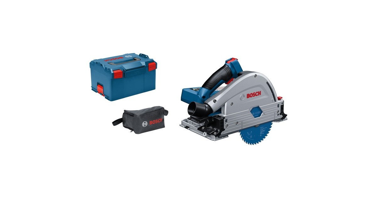 Bosch Akku-Tauchsäge BITURBO GKT 18V-52 GC Professional solo, Handkreissäge(blau/schwarz, ohne Akku und Ladegerät, in L-BOXX)
