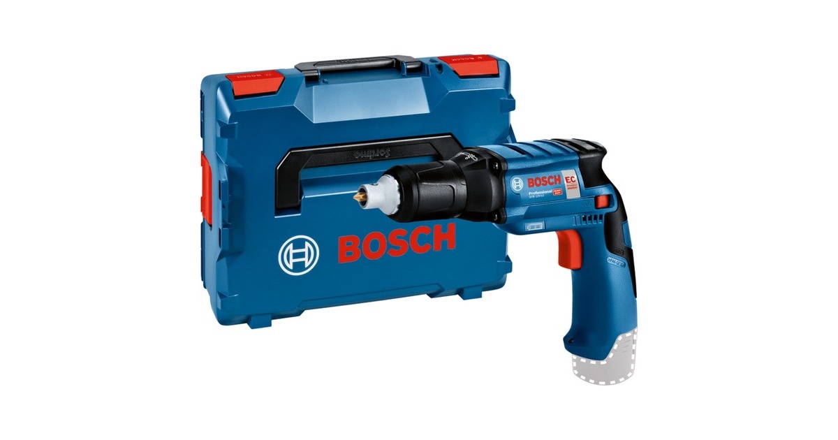 Bosch Akku-Trockenbauschrauber GTB 12V-11 Professional solo, 12Volt(blau/schwarz, ohne Akku und Ladegerät, in L-BOXX)