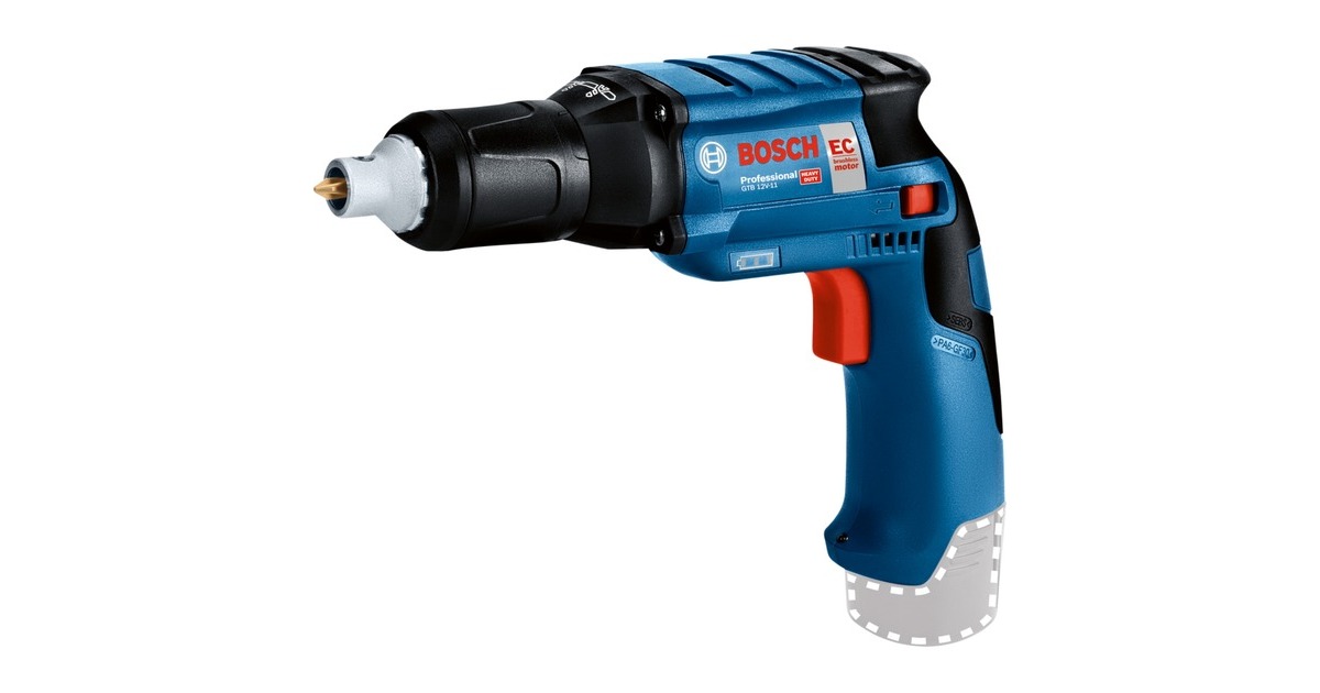 Bosch Akku-Trockenbauschrauber GTB 12V-11 Professional solo, 12Volt(blau/schwarz, ohne Akku und Ladegerät, in L-BOXX)