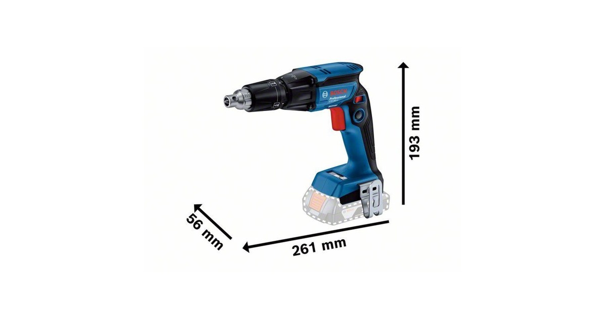 Bosch Akku-Trockenbauschrauber GTB 18V-45 Professional(blau/schwarz, 2x Akku ProCORE18V 4,0Ah, in L-BOXX)