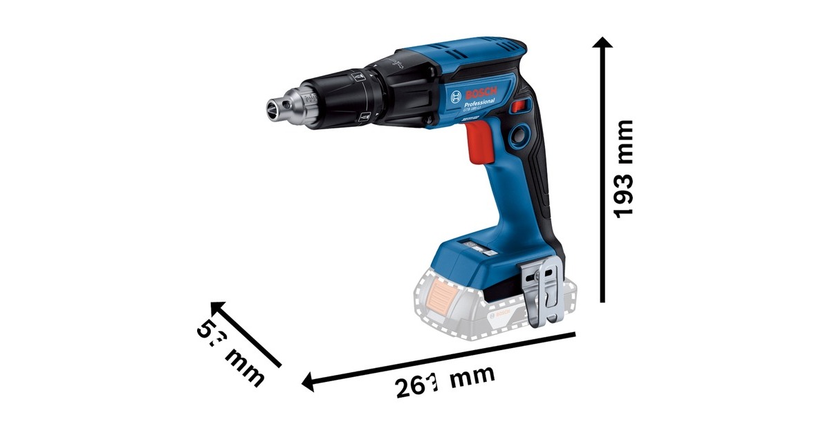 Bosch Akku-Trockenbauschrauber GTB 18V-45 Professional solo(blau/schwarz, ohne Akku und Ladegerät)