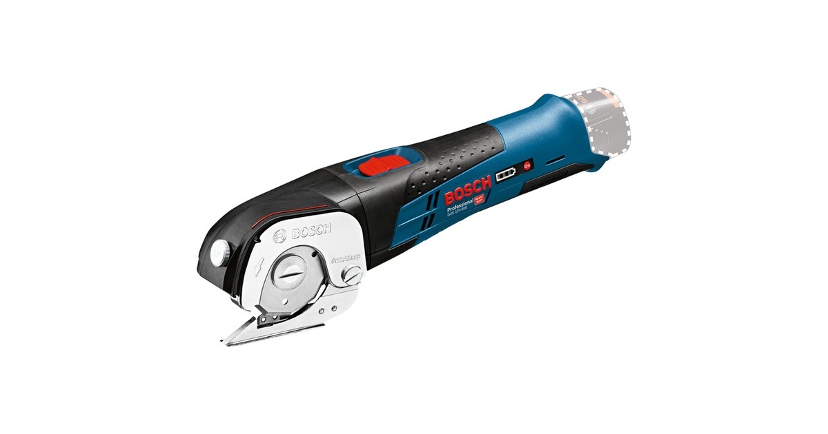 Bosch Akku-Universalschere GUS 12V-300 Professional, Elektroschere(blau, ohne Akku und Ladegerät, L-BOXX)
