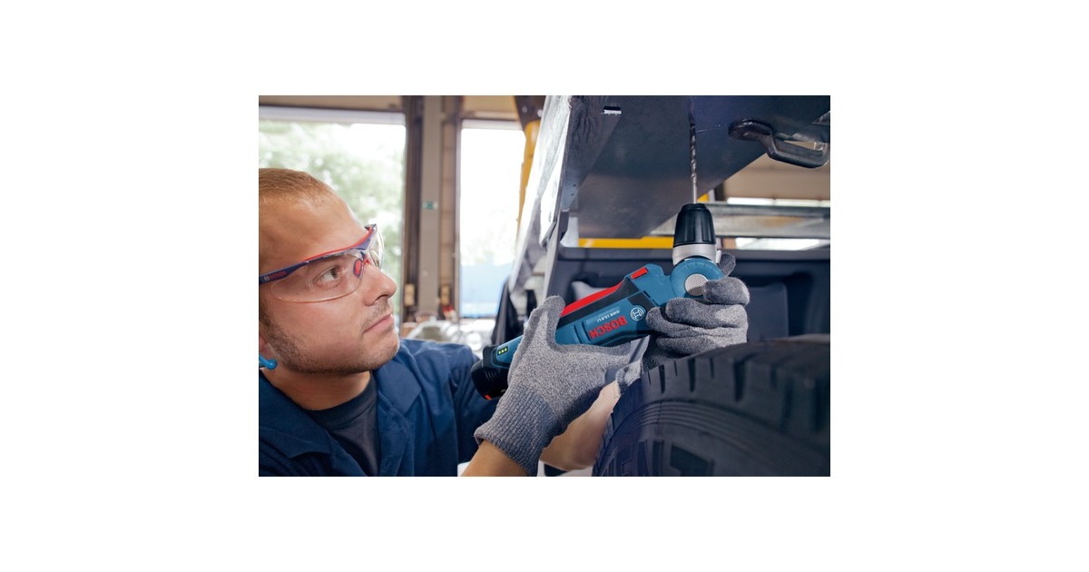 Bosch Akku-Winkelbohrschrauber GWB 12V-10 Professional, 12Volt(blau/schwarz, 2x Li-Ionen Akku 2,0Ah, in L-BOXX)