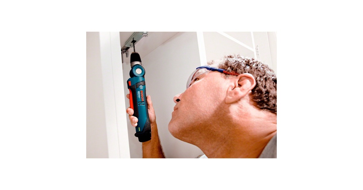 Bosch Akku-Winkelbohrschrauber GWB 12V-10 Professional solo, 12Volt(blau/schwarz, ohne Akku und Ladegerät)