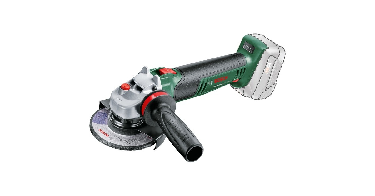 Bosch Akku-Winkelschleifer AdvancedGrind 18V-80, 18Volt(grün/schwarz, ohne Akku und Ladegerät, POWER FOR ALL ALLIANCE)