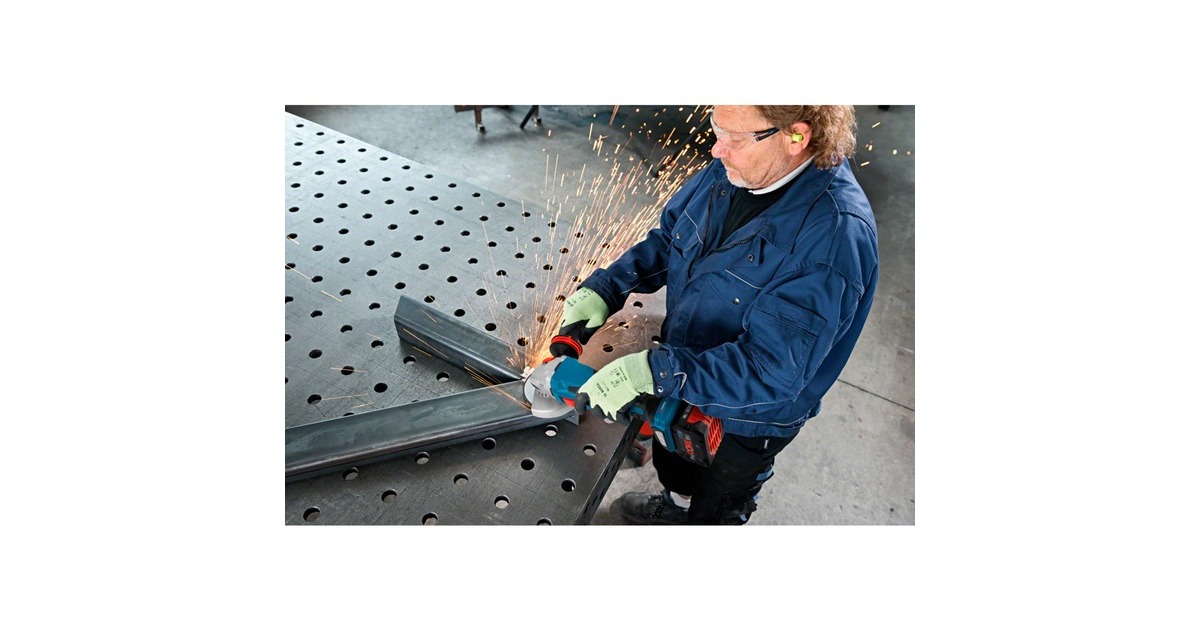 Bosch Akku-Winkelschleifer BITURBO GWS 18V-15 C Professional solo(blau/schwarz, ohne Akku und Ladegerät, in L-BOXX)