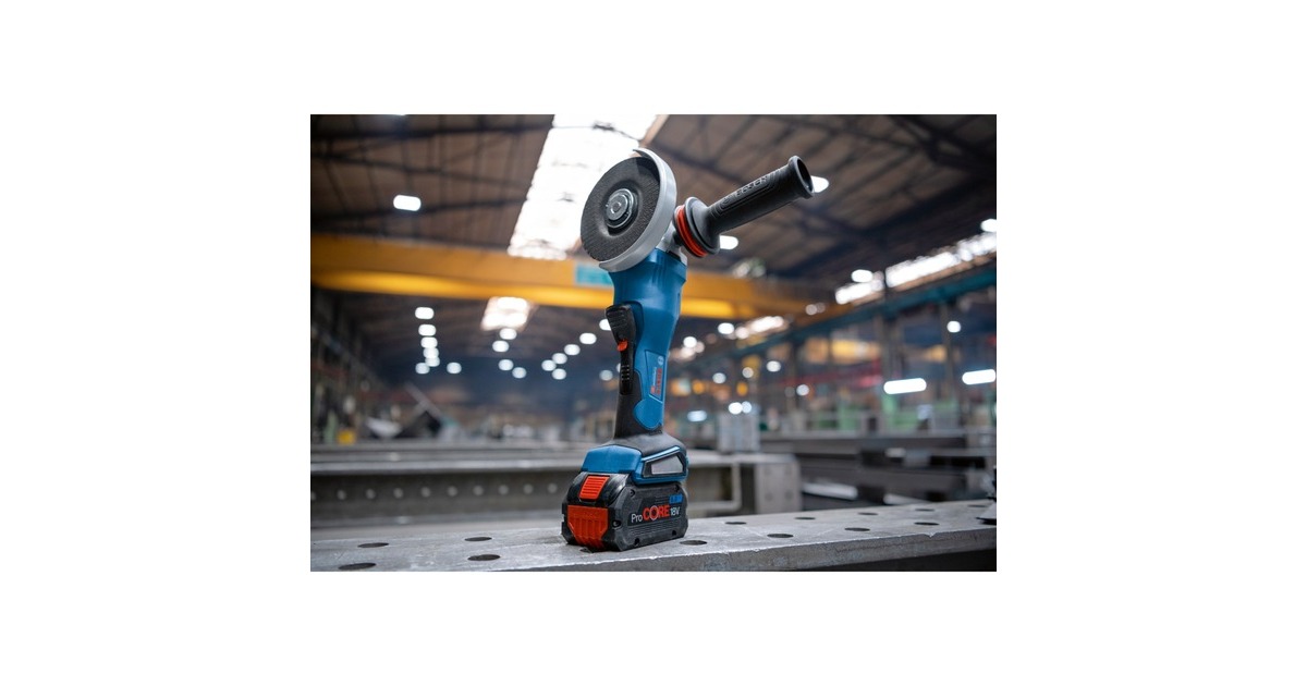 Bosch Akku-Winkelschleifer BITURBO GWS 18V-15 P Professional solo, Ø 125mm(blau/schwarz, ohne Akku und Ladegerät, in L-BOXX)