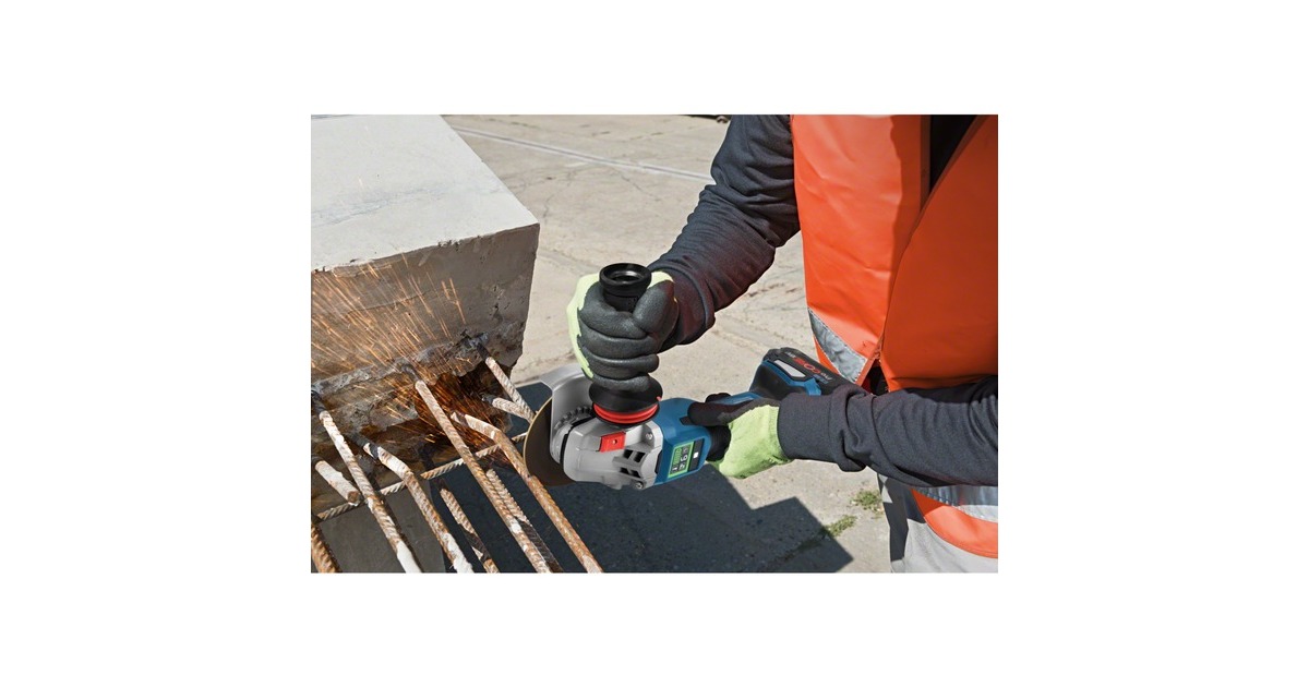 Bosch Akku-Winkelschleifer BITURBO GWS 18V-15 SC Professional solo(blau/schwarz, ohne Akku und Ladegerät, Bluetooth Modul, in L-BOXX)