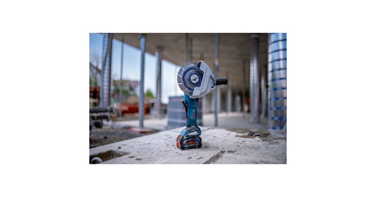 Bosch Akku-Winkelschleifer BITURBO GWS 18V-180 P Professional solo, Ø 180mm(blau/schwarz, ohne Akku und Ladegerät, inkl. 3 Trennscheiben, in L-BOXX)