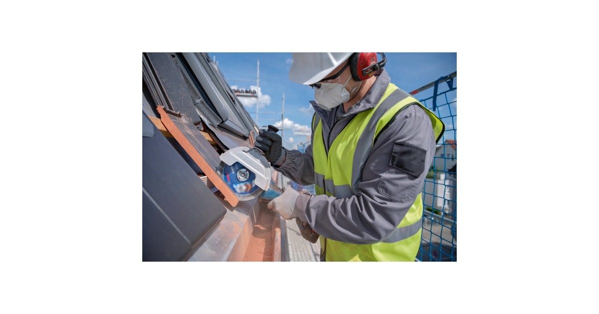 Bosch Akku-Winkelschleifer BITURBO GWS 18V-180 P Professional solo, Ø 180mm(blau/schwarz, ohne Akku und Ladegerät, inkl. 3 Trennscheiben, in L-BOXX)