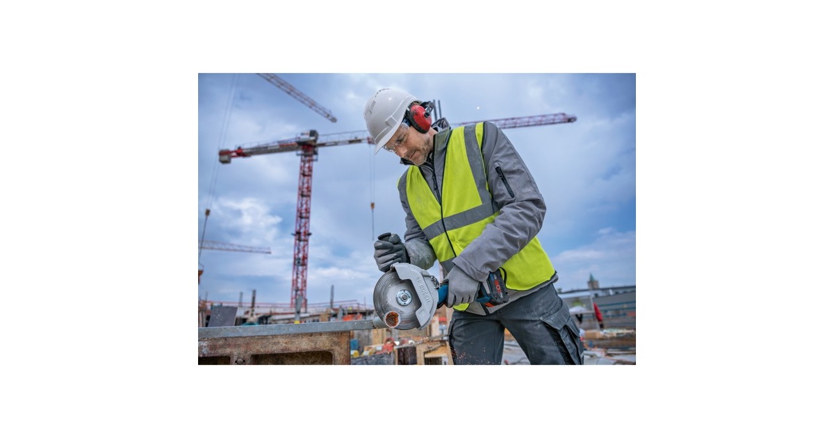 Bosch Akku-Winkelschleifer BITURBO GWS 18V-180 P Professional solo, Ø 180mm(blau/schwarz, ohne Akku und Ladegerät, inkl. 3 Trennscheiben, in L-BOXX)