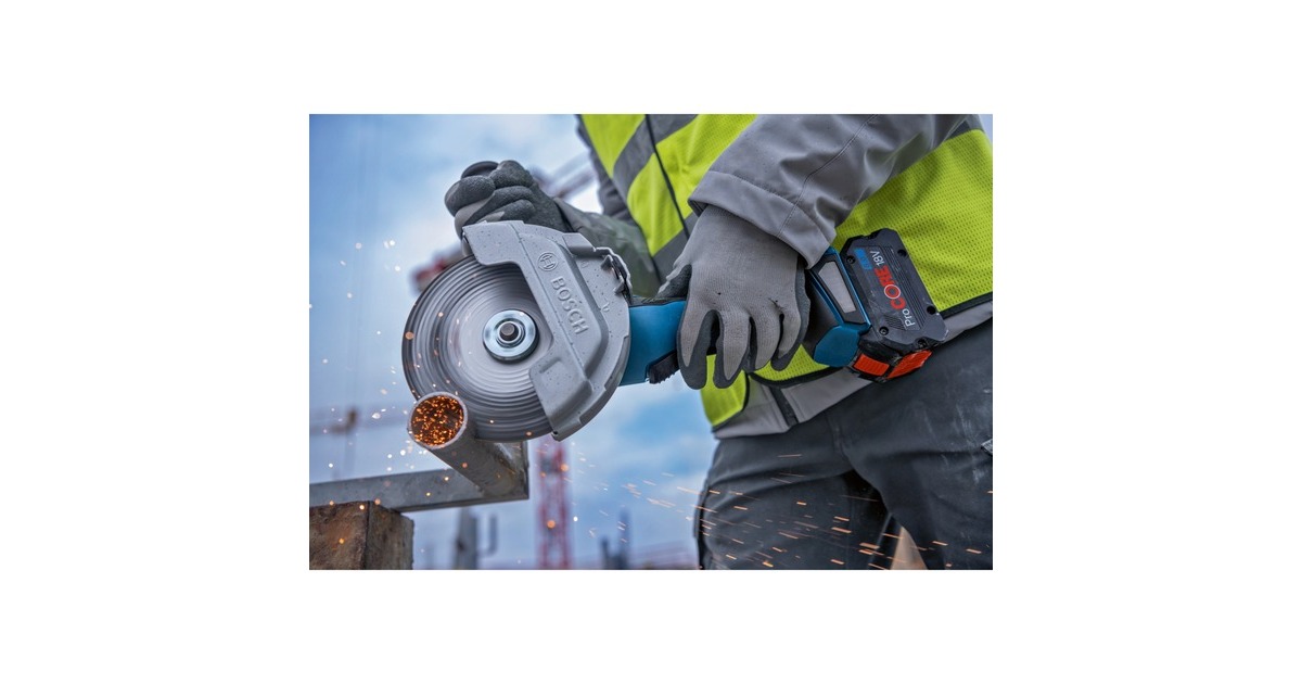 Bosch Akku-Winkelschleifer BITURBO GWS 18V-180 P Professional solo, Ø 180mm(blau/schwarz, ohne Akku und Ladegerät, inkl. 3 Trennscheiben)