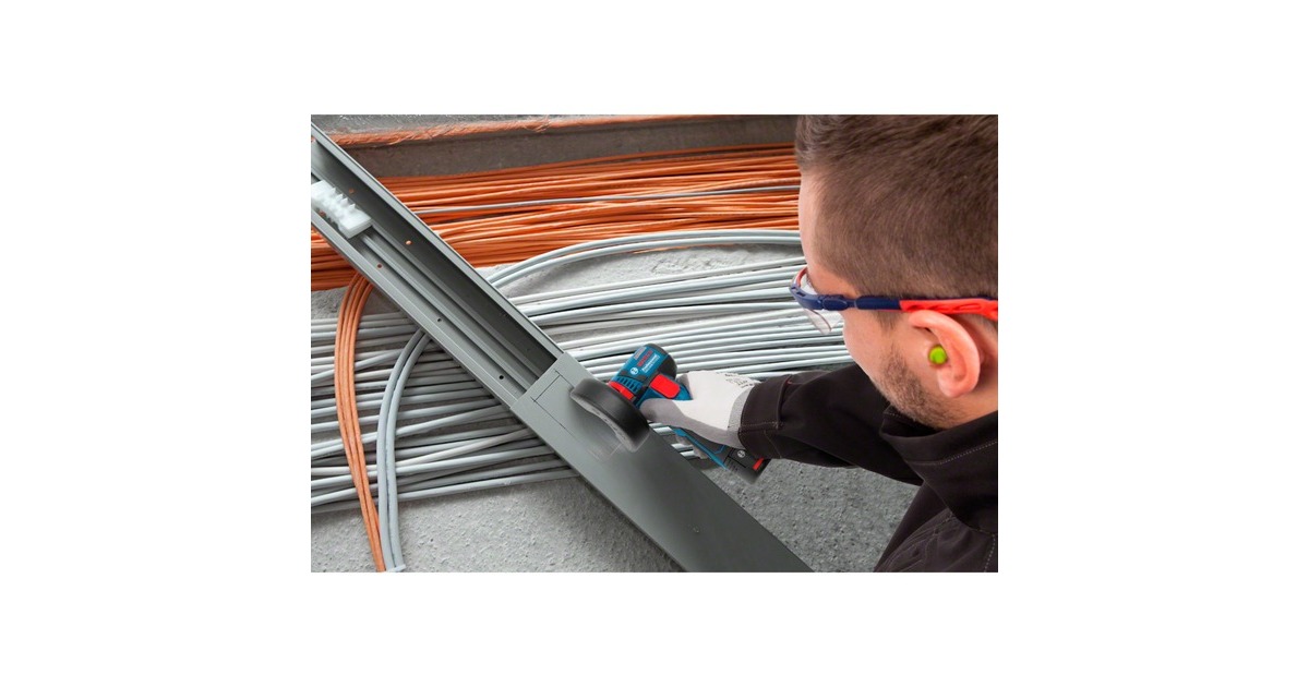 Bosch Akku-Winkelschleifer GWS 12V-76 Professional, 12Volt(blau/schwarz, 2x Li-Ionen Akku 2,0Ah)