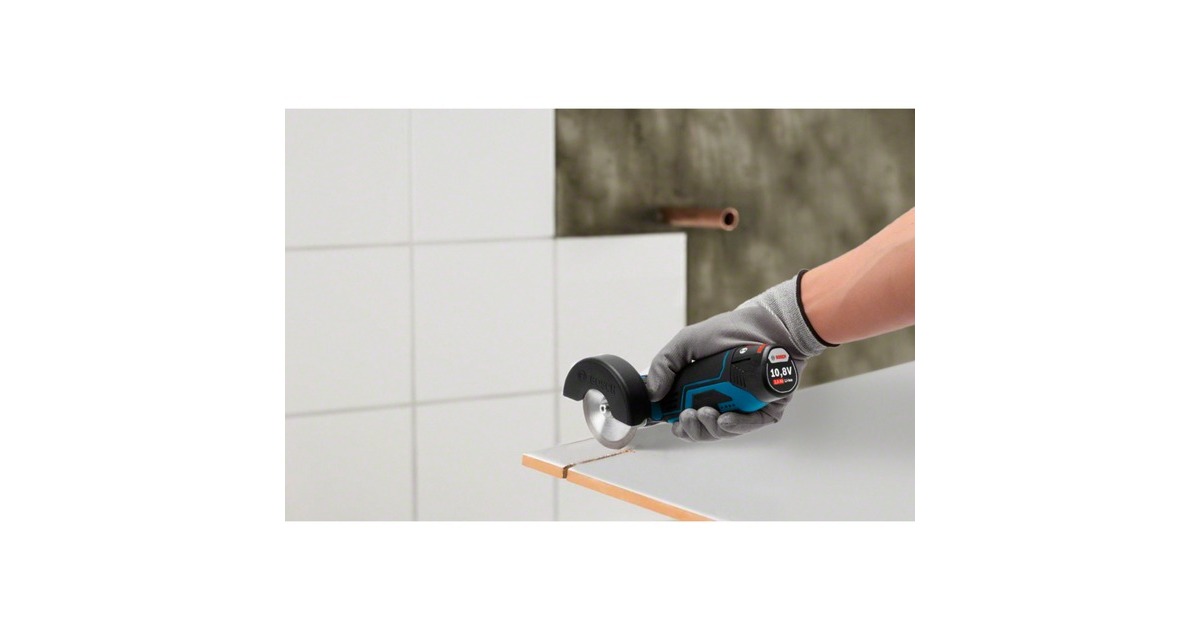 Bosch Akku-Winkelschleifer GWS 12V-76 Professional, 12Volt(blau/schwarz, 2x Li-Ionen Akku 2,0Ah)