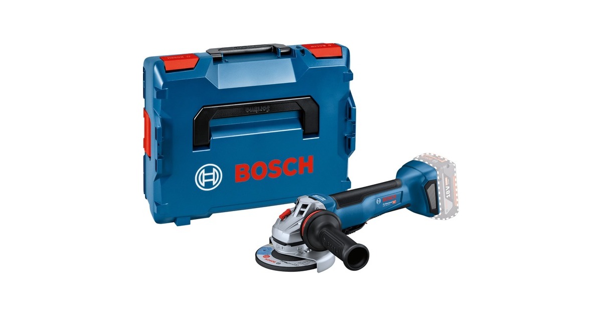 Bosch Akku-Winkelschleifer GWS 18V-10 P Professional solo, Ø 125mm(blau/schwarz, ohne Akku und Ladegerät, in L-BOXX)
