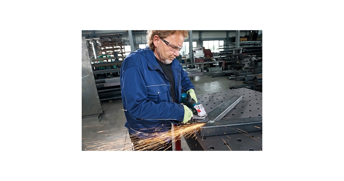 Bosch Akku-Winkelschleifer GWS 18V-10 Professional solo, 18Volt, 125mm(blau/schwarz, ohne Akku und Ladegerät, in L-BOXX)