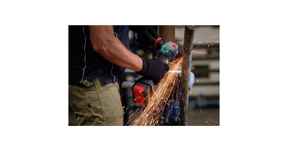 Bosch Akku-Winkelschleifer GWS 18V-10 SC Professional(blau/schwarz, ohne Akku und Ladegerät, Bluetooth Modul, in L-BOXX)