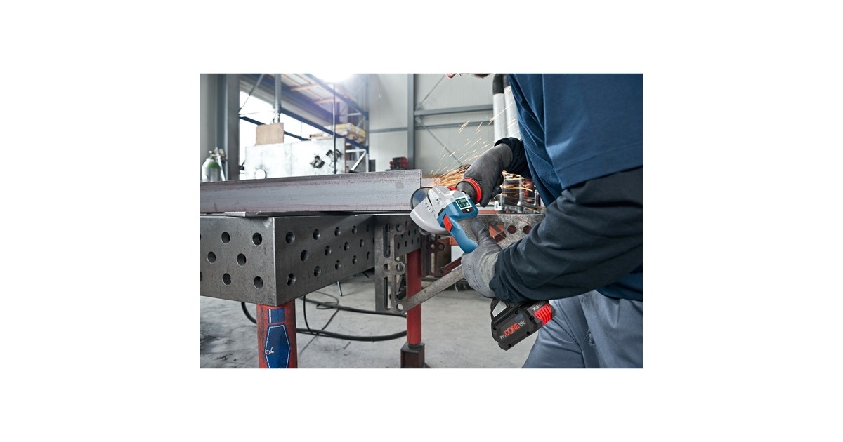 Bosch Akku-Winkelschleifer GWS 18V-10 SC Professional(blau/schwarz, ohne Akku und Ladegerät, in L-BOXX)