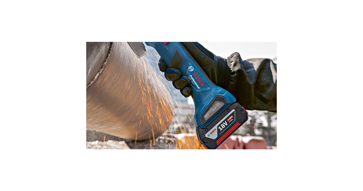 Bosch Akku-Winkelschleifer GWS 18V-7 Professional solo(blau/schwarz, ohne Akku und Ladegerät, L-BOXX)