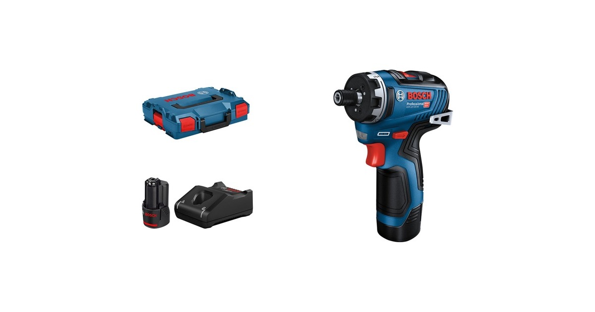 Bosch Akkuschrauber GSR 12V-35 HX Professional, 12Volt(blau/schwarz, 2x Li-Ion Akku 3Ah, L-BOXX)