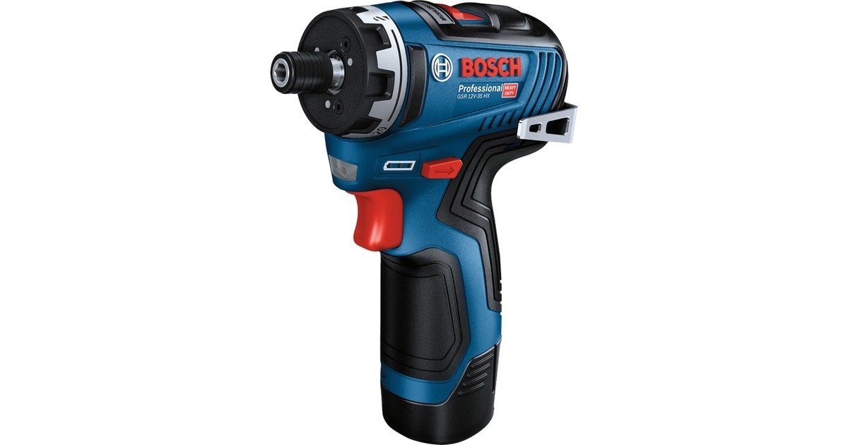 Bosch Akkuschrauber GSR 12V-35 HX Professional, 12Volt(blau/schwarz, 2x Li-Ion Akku 3Ah, L-BOXX)