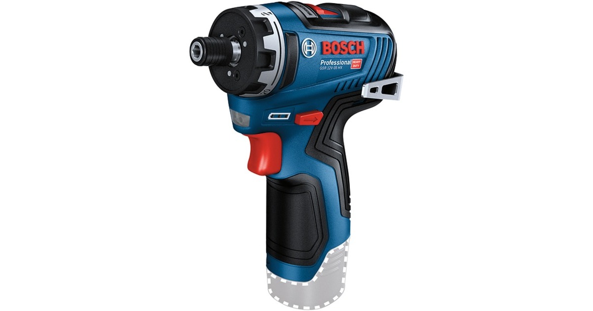 Bosch Akkuschrauber GSR 12V-35 HX solo Professional, 12Volt(blau/schwarz, ohne Akku und Ladegerät, mit L-BOXX)