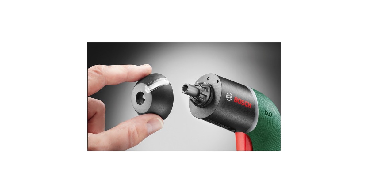 Bosch Akkuschrauber IXO 6 Classic, mit Winkel- und Exzenteraufsatz(grün/schwarz, Li-Ionen Akku 3,6Volt 1,5Ah)