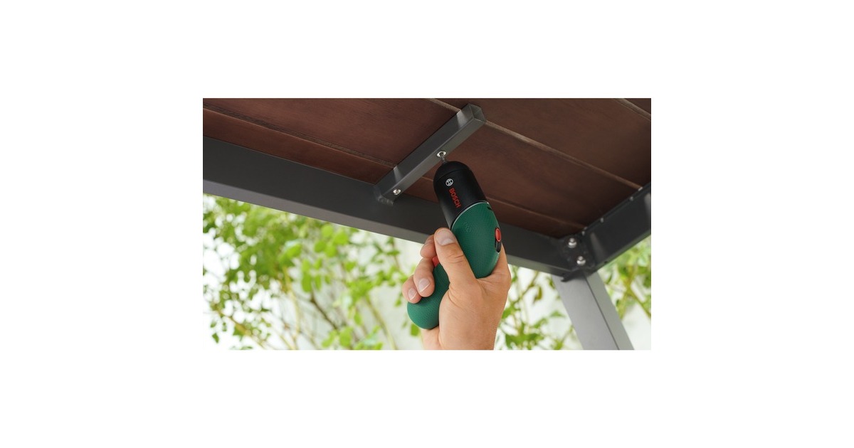 Bosch Akkuschrauber IXO 6 Classic, mit Winkel- und Exzenteraufsatz(grün/schwarz, Li-Ionen Akku 3,6Volt 1,5Ah)